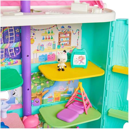 Casa de Bonecas da Gabby c/ Sala de Jogos e Carro de Brinquedo - Entrega p/  Crianças +3 anos. - Gabby's Dollhouse - Casinha de Boneca - Magazine Luiza
