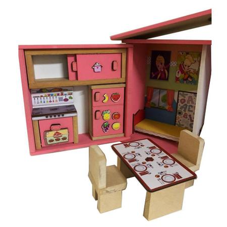 Casinha Tema Polly Pocket Mdf para brincar