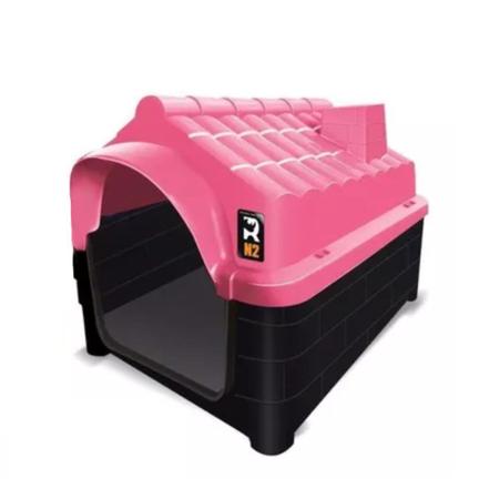 Casa Para Cachorro Gato Porte N2 Pequeno Resistente Rosa - MecPet Imagem de Casa Para Cachorro Gato Porte N2 Pequeno Resistente Rosa