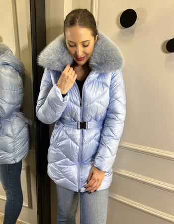 Parka top pluma sintetica