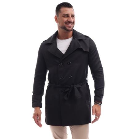 Casaco trench coat best sale masculino