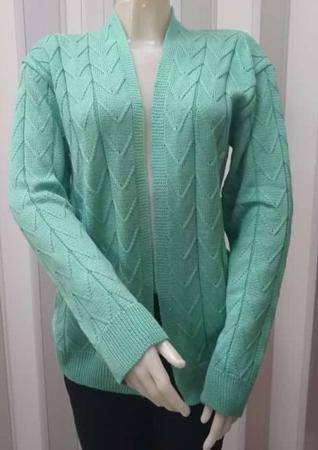 Casaco de linha feminino adulto R.Fashion Casaco Feminino