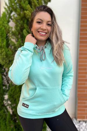 Moletom feminino verde agua sales