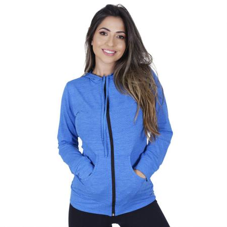 Casaco Feminino Fitness Casual Dry Fit Bolso E Capuz Orbis