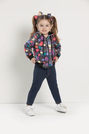 Casaco Jaqueta Plush Infantil Menina Luxo Lessa Kids 7665