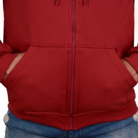 Imagem de Casaco Moletom Blusa De Frio Masculino Roupa Com Ziper