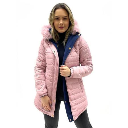 Casaco feminino hotsell dupla face