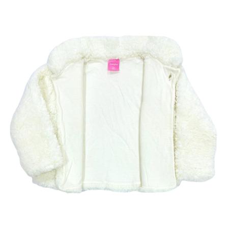 Casaco Infantil de Pelúcia Teddy Off White com Gola - - Amourele - Moda  Infantil