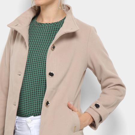 Casaco de lã feminino longo cheap
