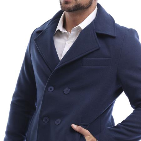 Sobretudo azul cheap marinho masculino