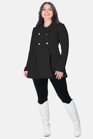 Casaco Sobretudo Feminino Inverno Acinturado Sig Estilo Casaco