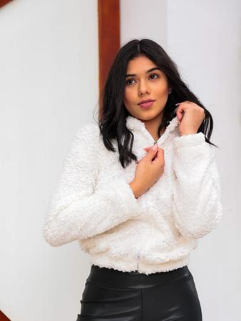 Imagem de Casaco Teddy de Pelucia Juvenil Feminino Moda Inverno TAM : 10 a 16