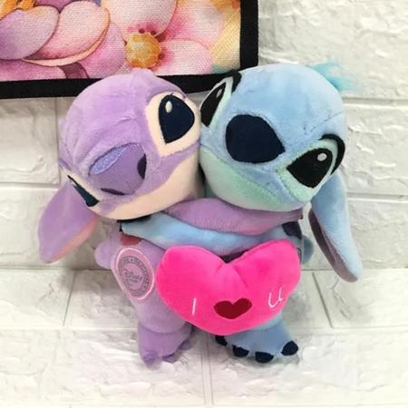 Genuíno disney lilo & stitch casal recheado de pelúcia bonecas