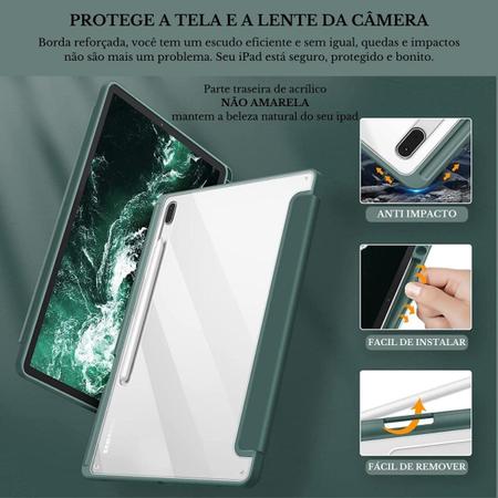 Imagem de Case Acrílico Magnética Slot Para Caneta Tablet S8+ 12.4