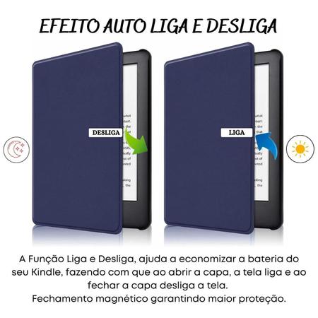 Imagem de Case Auto Sleep Couro Para Kindle 11 Geração 2022 (C2V2L3)