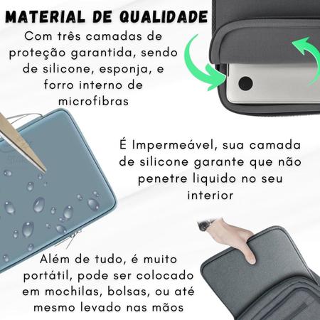 Imagem de Case Bag Pasta De Proteção Para Galaxy Tab S6 Lite P625 P620