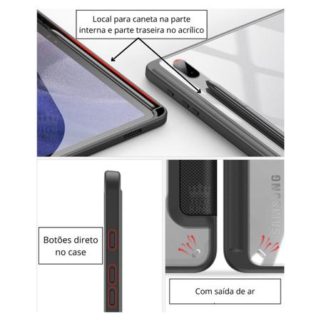 Imagem de Case C/ Slot Para Caneta+Película Para Tablet Galaxy S8 Plus