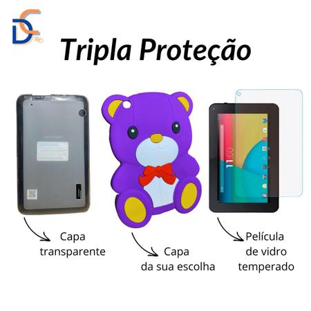Imagem de Case Capa Dupla infantil Personagem p/ Tablet M7 WIFI + Película