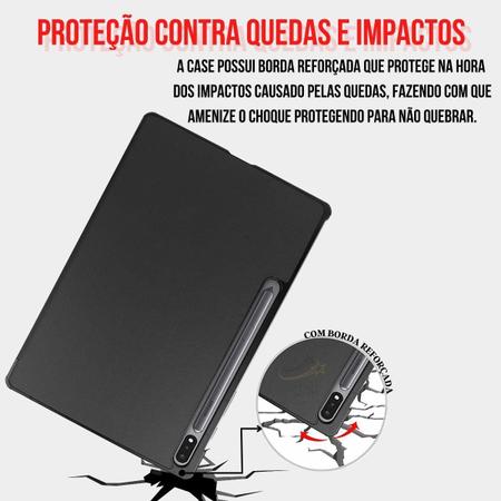 Imagem de Case Capinha Magnética Para Tablet Samsung S8 11 X706+ Vidro