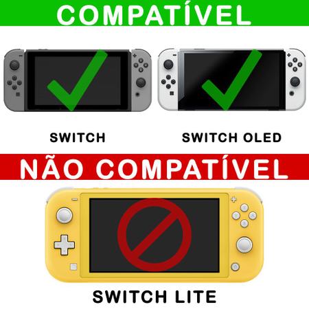 Imagem de Case Compatível Nintendo Switch Bolsa Estojo - Camuflada Cinza