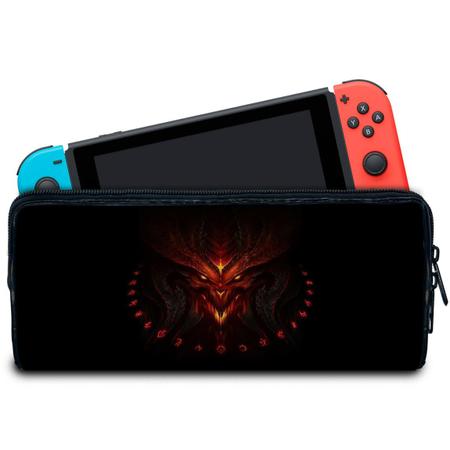 Imagem de Case Compatível Nintendo Switch Bolsa Estojo - Diablo Iii
