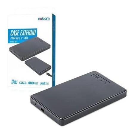 Imagem de Case Externa para HD Sata de 2,5" USB 2.0 Exbom CGHD-20