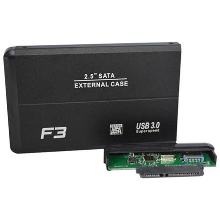 Imagem de Case F3 para HD SATA 2.5, USB 3.0, Preto - CS-U3