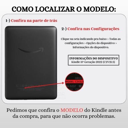 Imagem de Case Origami Couro Para Kindle 11 Geração C2V2L3 + Caneta