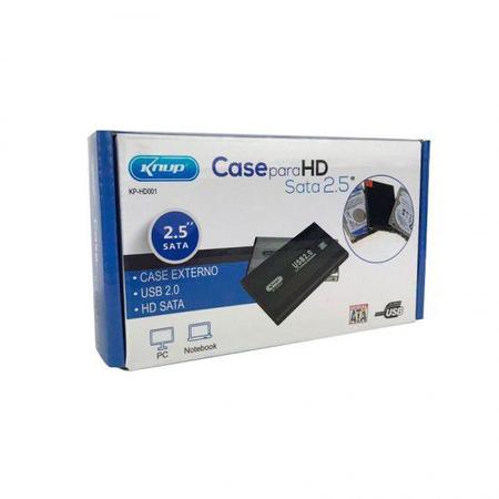 Imagem de Case para HD Sata 2.5 Externo de Alumínio USB 2.0 KP-HD001