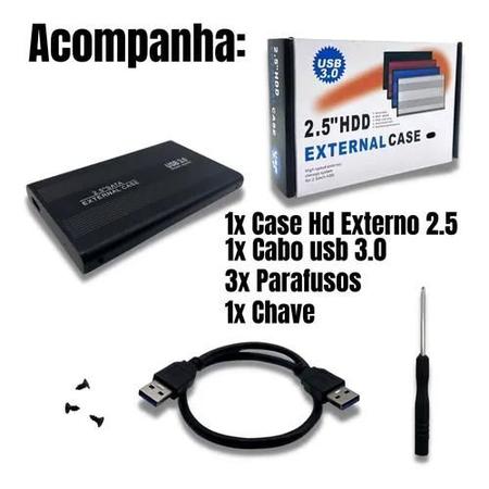 Adaptador Case De Gaveta Hd Sata Externo Notebook Slim Usb 3.0