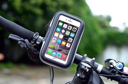 Imagem de Case Suporte 360 Capa Celular Smartphone Para Moto Bike Bicicleta Resistente Água Touch