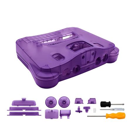 Imagem de Case Transparente Bitfunx para Nintendo 64 - Plástico, Substituição