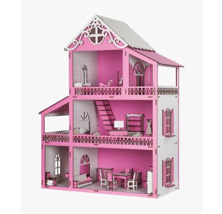 Casinha barbie madeira grande