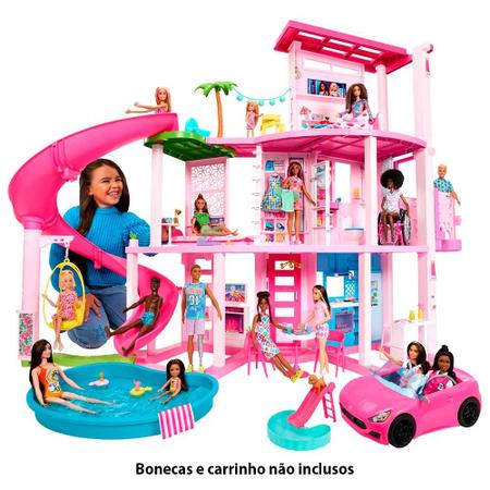 Casa dos Sonhos da Barbie KEN Stacie Casinha de Boneca Mansão com Moveis  Acessorios Elevador Piscina 3 Andares 1,15 Altura GNH53 - Mattel - Casinha  de Boneca - Magazine Luiza