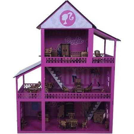 CASINHA DA BARBIE com Moveis mdf casinha de brinquedo meninas - Artigos  infantis - Itapuã, Vila Velha 1260815490