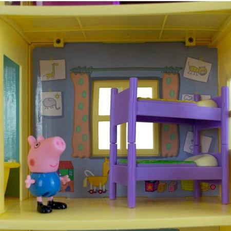 Casa com Jardim Peppa Pig e George - Dtc - Casinha de Boneca