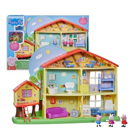 Brinquedo Casinha Casa Peppa Pig Completa Com Acessórios E Jardim