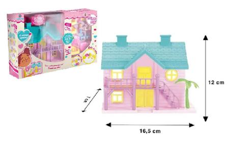 Casa de Bonecas Polly com 2 Mini Bonecas, Carro de Brinquedo, Móveis para  Bonecas e 4 Animais de Estimação - Dular