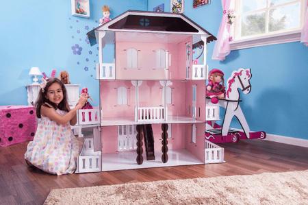 Casa bonecas escala Barbie com garagem Milla Sonhos DARAMA