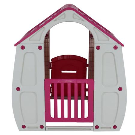 Casinha Infantil De Crian a De Brinquedo Pink Rosa Menina Belfix