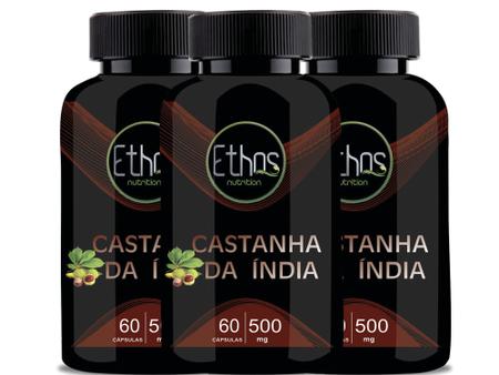 Imagem de Castanha da India + GIngko Biloba em Capsulas - Ethos Nutrition