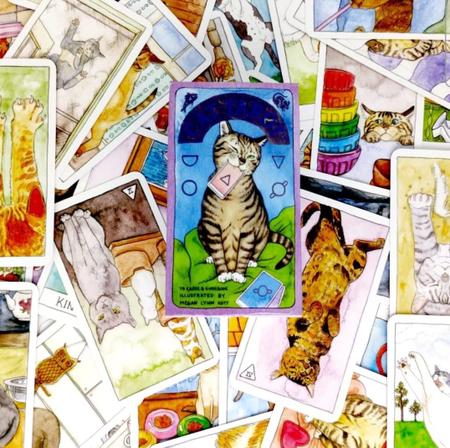 Imagem de Cat Tarot Deck Tarô dos Gatos Baralho de Cartas de Oráculo