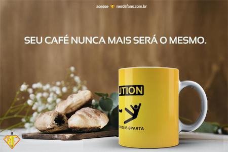 Caution - This Is Sparta - 300 - Filme - Leonidas - Caneca - Nerd'S Fans -  Canecas - Magazine Luiza