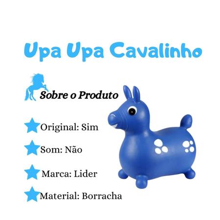 Imagem de Cavalinho Gugu Upa Upa Original Inflável Infantil