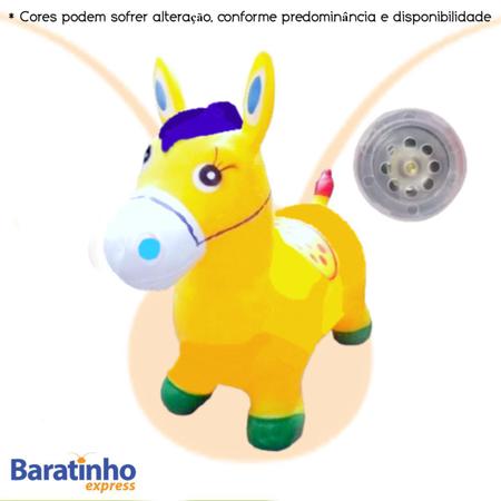 Imagem de Cavalinho Upa Upa Resistente Pula Musical Borracha Inflável