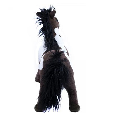 Cavalo Marrom Branco Realista 47cm - Pelúcia