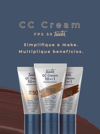 Imagem de CC Cream 10 em 1 Multibenefícios FPS50 - Tracta 30 ml