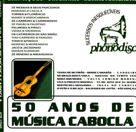 Cd 50 Anos De Musica Cabloca - Varios Novo E Original - ATRACAO