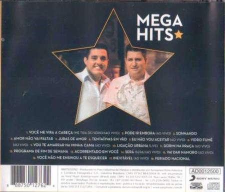 Imagem de CD Bruno e Marrone Mega Hits - Sony Music