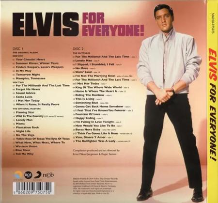 Imagem de Cd Ftd 7'' 2 Cd Set Elvis For Everyone! (lacrado)